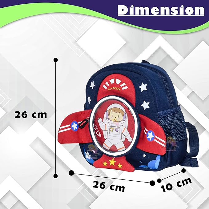 Cute Astronaut Backpack for Toddlers: Blue space-themed bag with a cartoon astronaut in a rocket. Ideal for little explorers.
www.usmile.toys